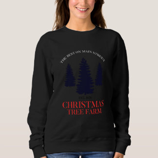 Sudadera Granja Fresca Árboles de Navidad Vintage