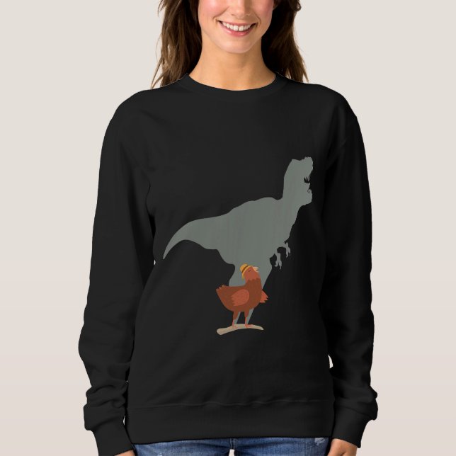 Sudadera Granja Hen de la sombra de los dinosaurios de poll (Anverso)
