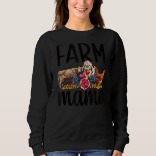 Sudadera Granja mamá Orgullosa agricultora madre propietari