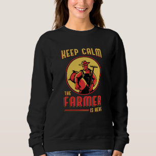 Sudadera Granja mantener la calma granjero Tractor Farming