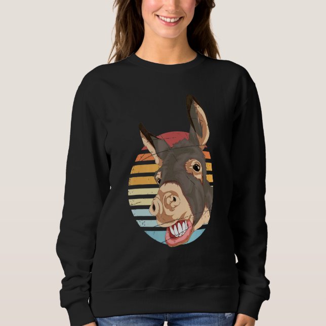 Sudadera Granja Retro Granjero Granjero Donkey (Anverso)
