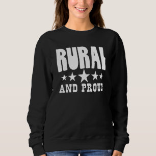 Sudadera Granja rural y cuenta de campo rural y orgullosa