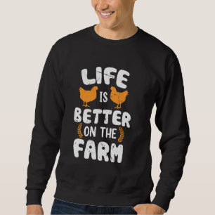 Sudadera Granjas Mujeres Tractores Agricultoras Niños y Hom