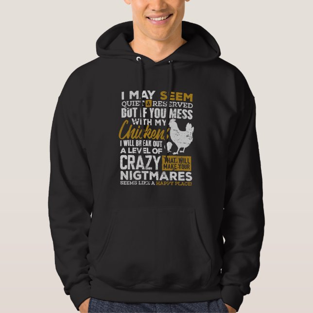 Sudadera Granjero de Amante de Pollo (Anverso)