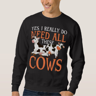 Sudadera Granjero De Animales De Granja Sí Realmente Necesi