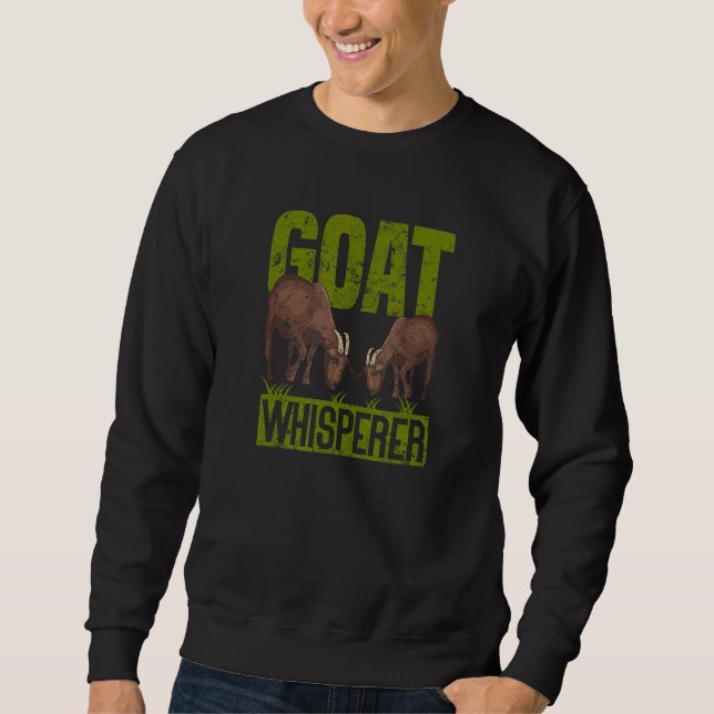 Sudadera Granjero de cabras de cabra de Whisperer local (Anverso)
