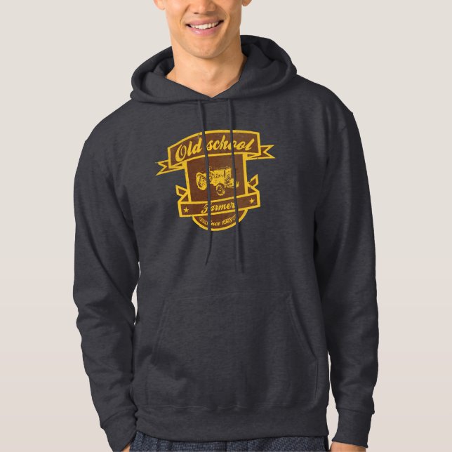 Sudadera Granjero de la escuela vieja (Anverso)