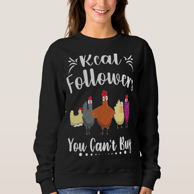 Sudadera Granjero de pollo Verdaderos Seguidores, no se pue (Anverso)