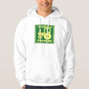 Sudadera granjero en línea del tractor verde