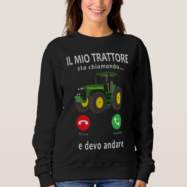 Sudadera Granjero Mi Tractor Llama (Anverso)