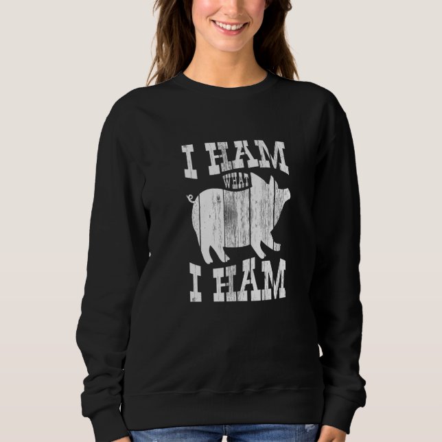 Sudadera Granjero Yo Hago Lo Que Yo Hago Cerdo (Anverso)