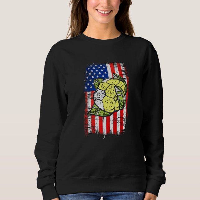 Sudadera Granjeros del Cauliflower, bandera estadounidense, (Anverso)