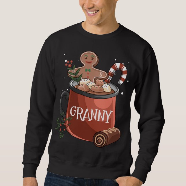 Sudadera Granny Cocoa Mug Gingerbread Cookie Navidades de N (Anverso)