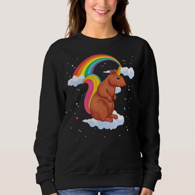 Sudadera Grano de animales silvestres Arcoiris claveles Uni (Anverso)