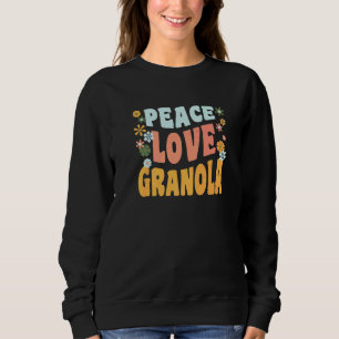 Sudadera Granola de Amor Paz Dicho Hippie Flor 70s