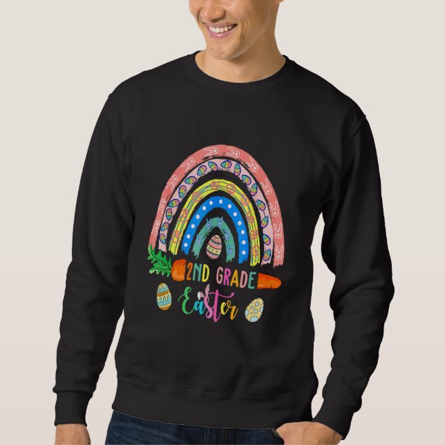 Sudadera Granos de 2º Grado de Cutest Huevos Boho Rainbow H (Anverso)