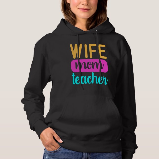 Sudadera Graphic for Mama Homeschool Wife Mom Teacher (Anverso)