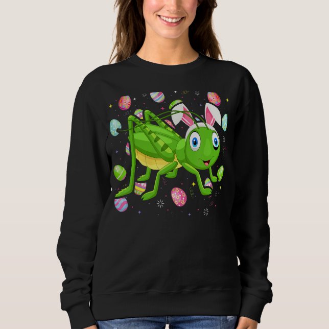 Sudadera Grasshopper Easter Egg Funny Grasshopper Easter (Anverso)