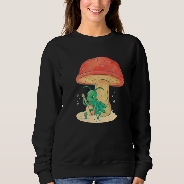 Sudadera Grasshopper Jugando Banjo Bug Instrumental Diversi (Anverso)