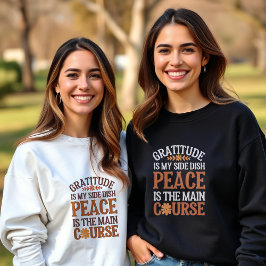 Sudadera Gratitud de personalizable y acción de gracias por