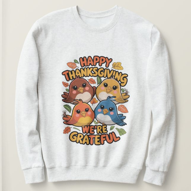 Sudadera Gratitude Flies (Anverso del diseño)