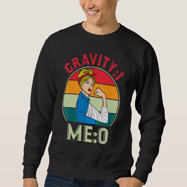 Sudadera Gravedad 1 Yo 0  Fractura de brazo 7 (Anverso)