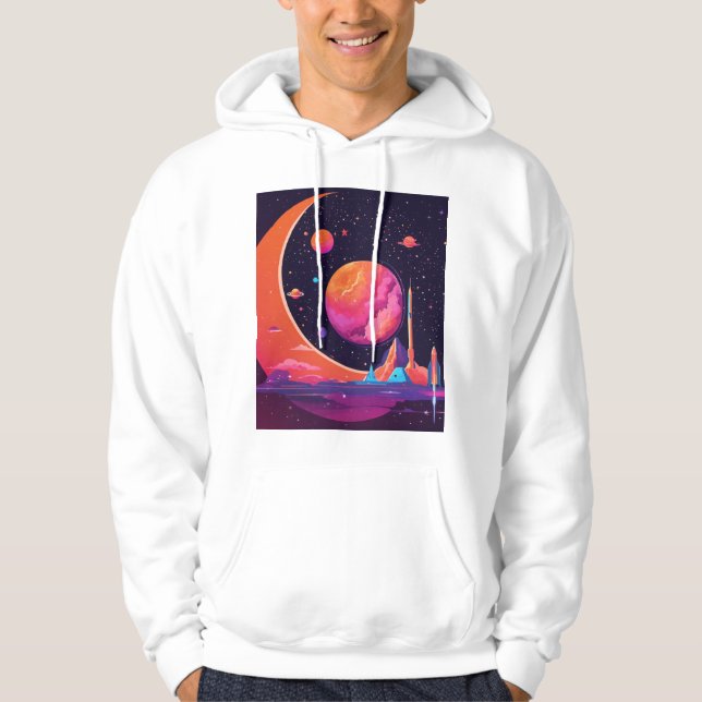 Sudadera Gravity & Magnetism in Space – Futuristic hoodies (Anverso)