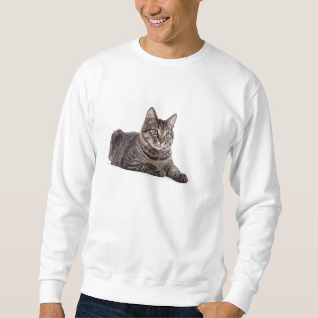 Sudadera Gray Tabby Cat (Anverso)