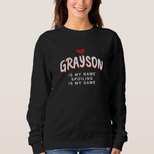 Sudadera Grayson es mi nombre apodo único Quirky Alias Fa