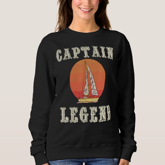 Sudadera Great Captain Legend Sailing Apparel Sail Boat Ski (Anverso)
