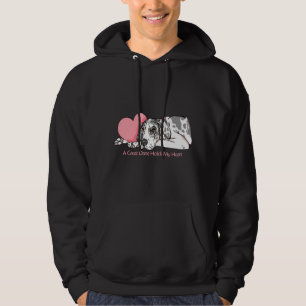 Sudadera Great dane detiene al Harlequin UC del corazón