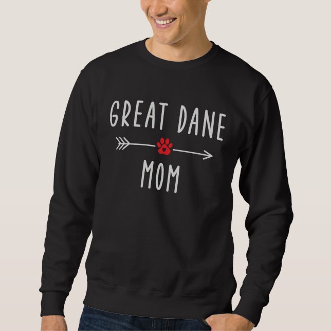 Sudadera Great Dane Mom  Womens Great Dane Dog   Mama (Anverso)