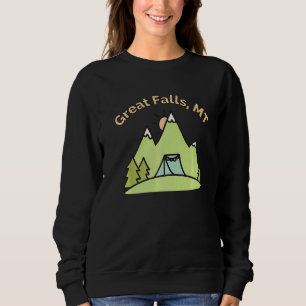 Sudadera Great Falls Mt Mountains Camping Senderismo y esca