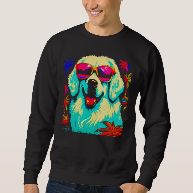 Sudadera Great Pyrenees Dog Summer Party (Anverso)