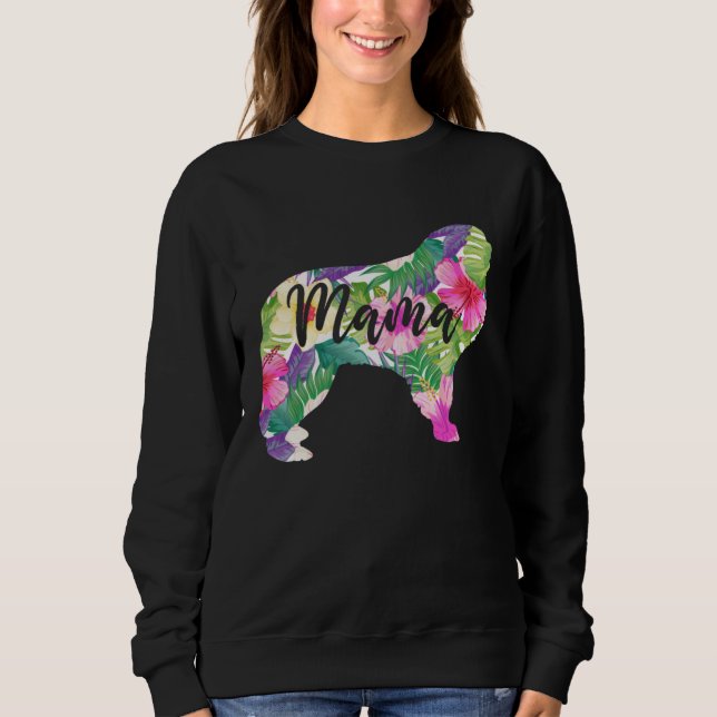 Sudadera Great Pyrenees Mama Mom Flowers Mother s Day (Anverso)