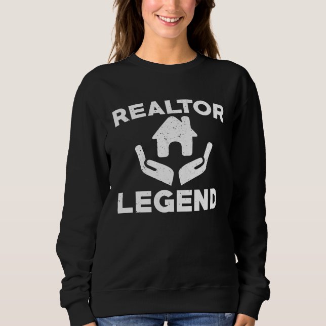 Sudadera Great Realtor Legend Apparel Real Estate Broker (Anverso)