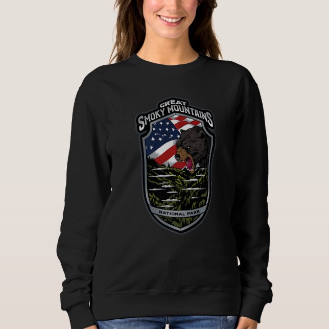 Sudadera Great Smoky Mountains National Park American Flag  (Anverso)