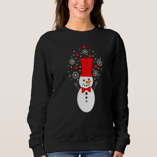 Sudadera Great Snowman Winter Season Christmas Eve Feast Pa (Anverso)
