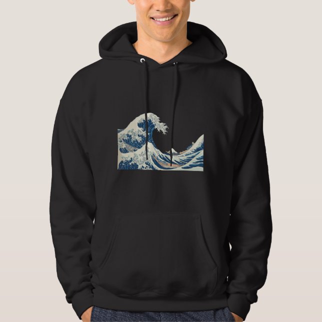 Sudadera Great Wave off Kanagawa Katsushika Hokusai Surfing (Anverso)
