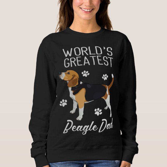 Sudadera Greatest Beagle Dad Ever Beagle Dog (Anverso)