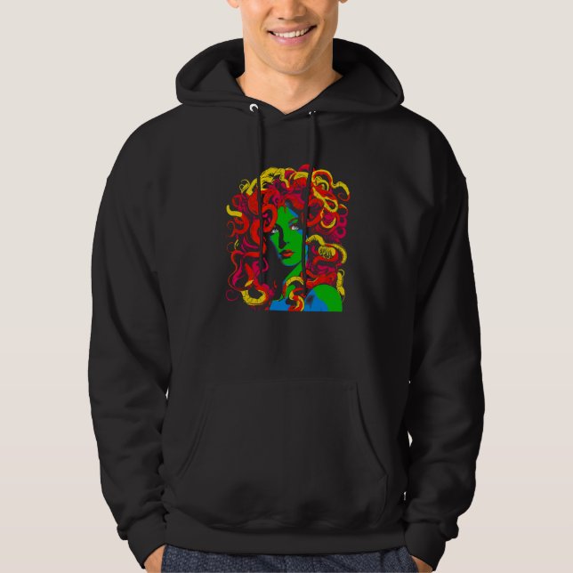 Sudadera Greek Mythology Medusa Pop Art (Anverso)