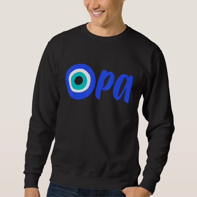 Sudadera Greek Pride OPA Evil Eye Hellas Greece Evil Eye Ma (Anverso)