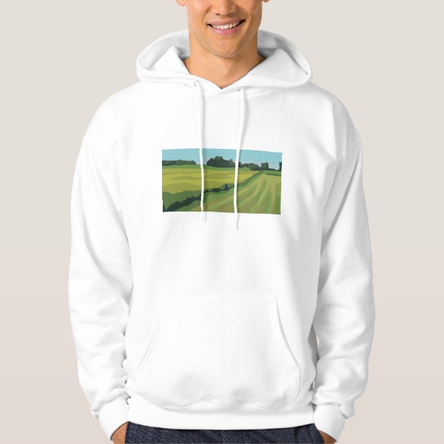 Sudadera Green Countryside Landscape (Anverso)