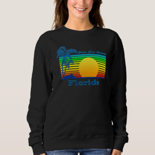 Sudadera Green Cove Springs Florida Retro Tropical Beach Su
