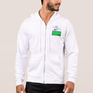 Sudadera Green de Golf con Bandera Roja y Pelota