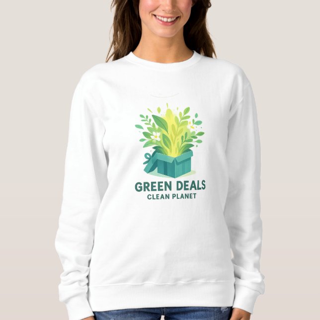 Sudadera Green Deals, Clean Planet – Green Monday Eco (Anverso)