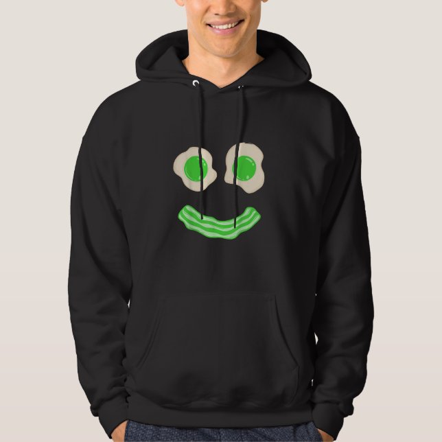 Sudadera Green Eggs Ham Smile Face Brunch Breakfast (Anverso)