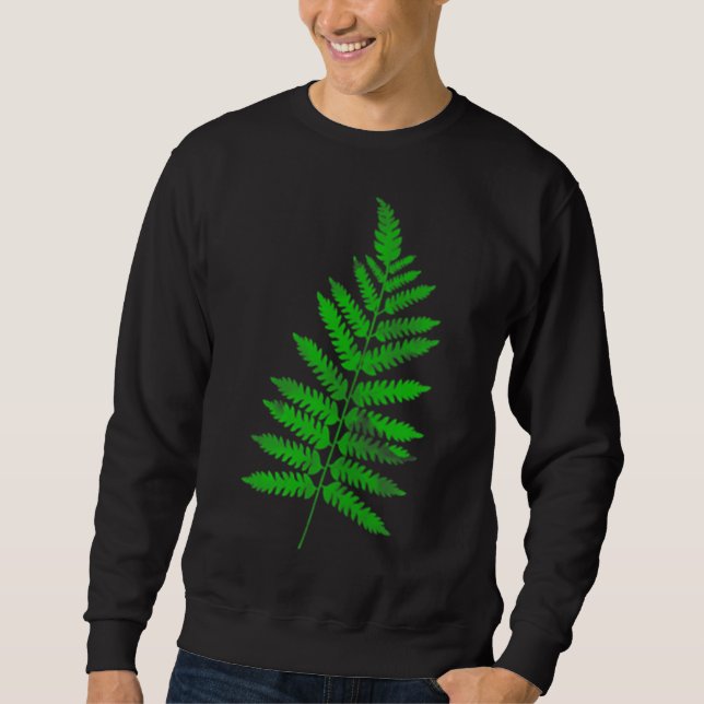Sudadera Green Fern deja Me encanta la jardinería de jardín (Anverso)