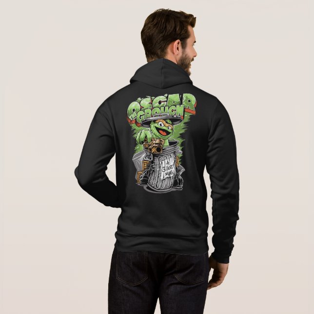 Sudadera Green Garbage Monster  (Reverso completo)