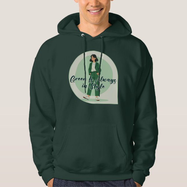 Sudadera Green Is My Vibe Shirt – St Patrick’s Day Moleton (Anverso)